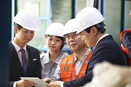 女企业家成年男子信息技术工厂商人经理图片素材